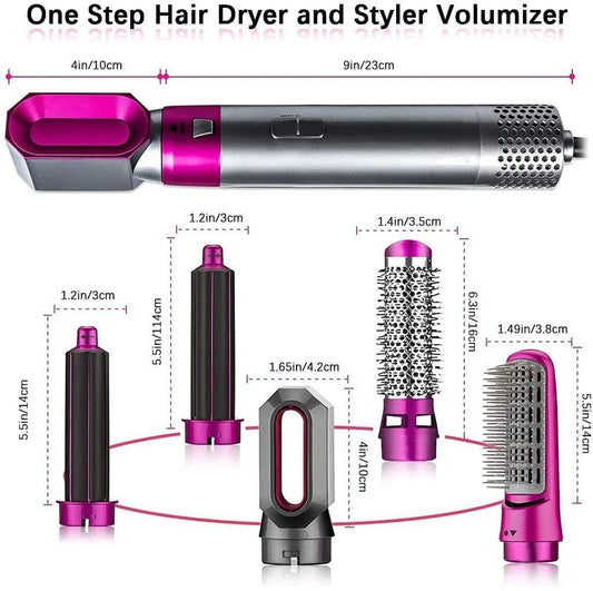 Multifunctional 5-in-1 Hair Dryer Styling Tool | Salon-Style Results at Home - A To Zs Store